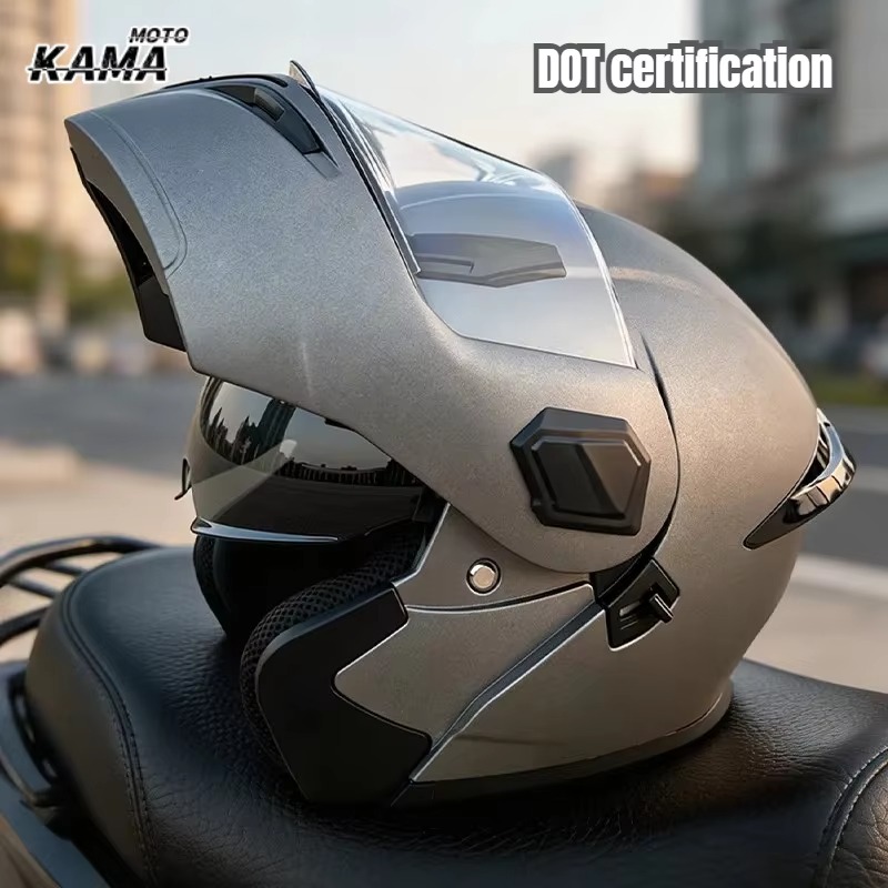 Modular Flip Up Motorcycle Helmet Dot Approved - Casco modular abatible para motocicleta, aprobado
