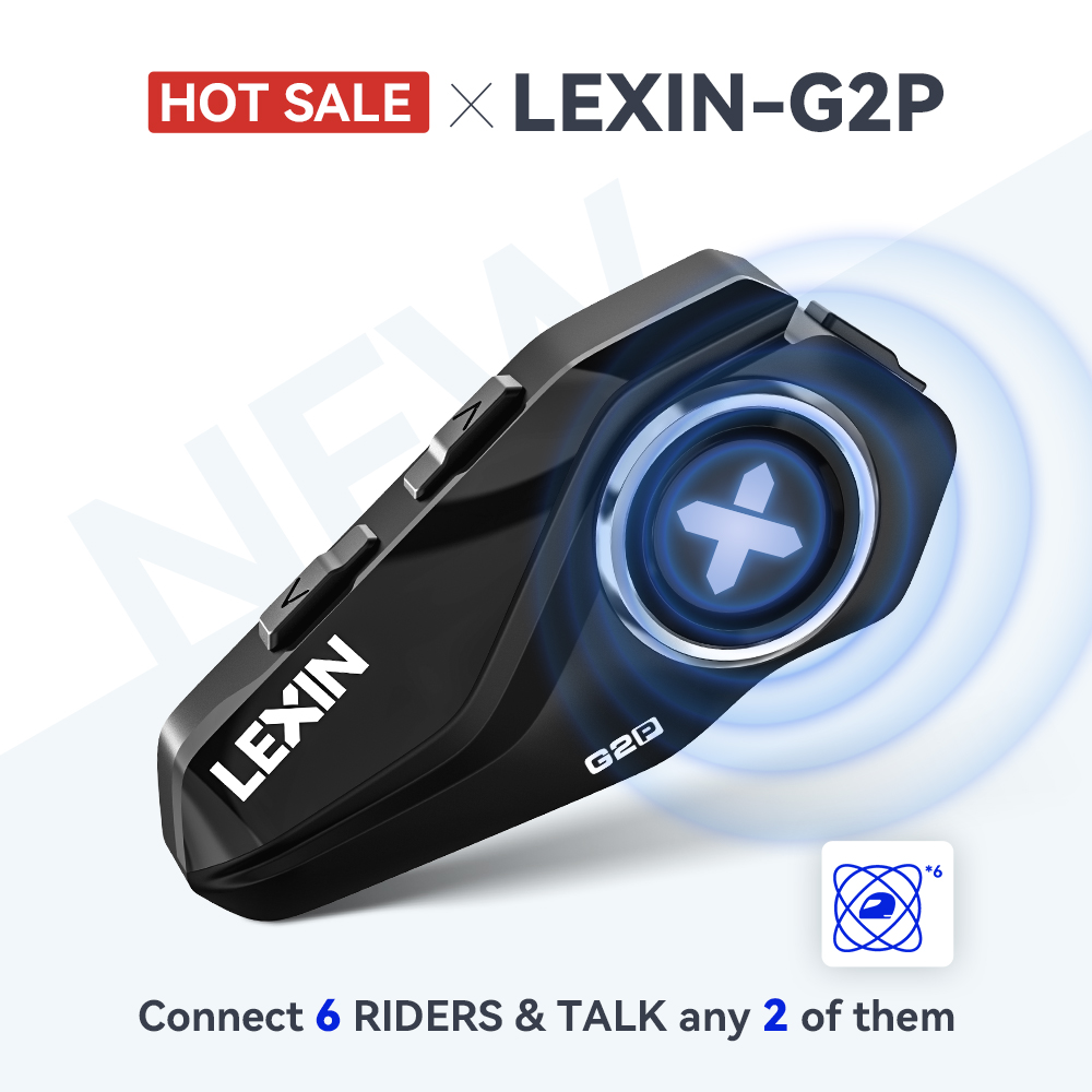 Full Face Motorcycle Helmet With Bluetooth - Lexin G2P-auriculares Bluetooth para casco de