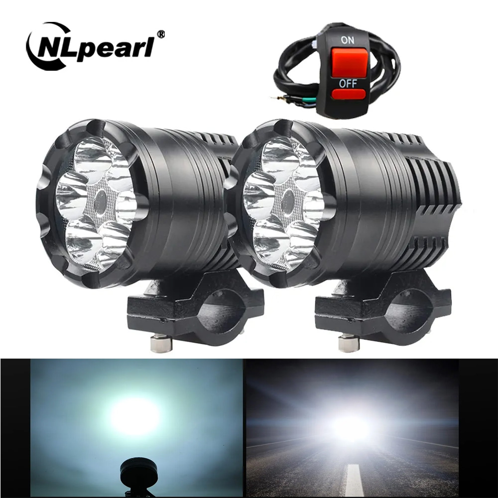 NLpearl 60W Faro LED para moto - Universal Motorcycle Led Headlight Projector reseña y precio