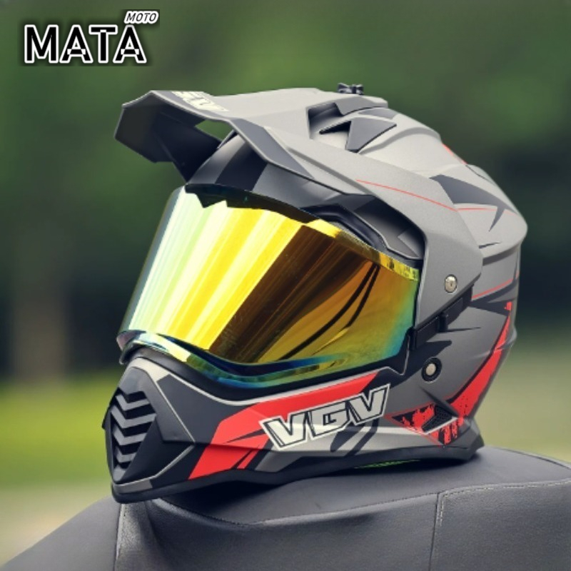 Casco de Motocross VGV con Cer - Full Face Motorcycle Helmet With Bluetooth reseña y precio
