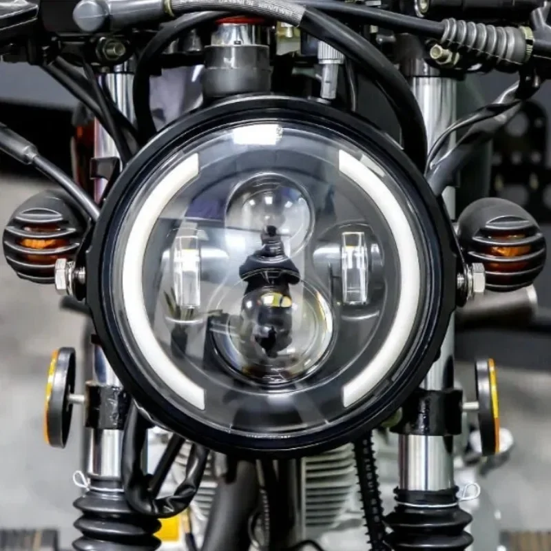 Faro LED de 50W y 7 pulgadas ( - Universal Motorcycle Led Headlight Projector reseña y precio