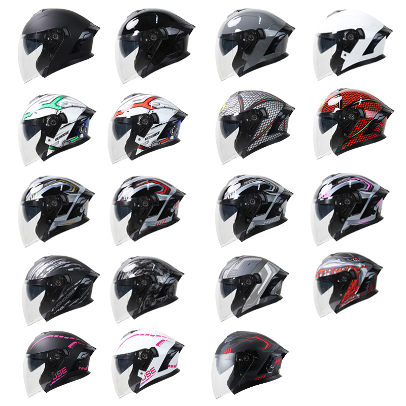 715-Casco Modular abatible con - Dual Visor Motorcycle Racing Helmet reseña y precio