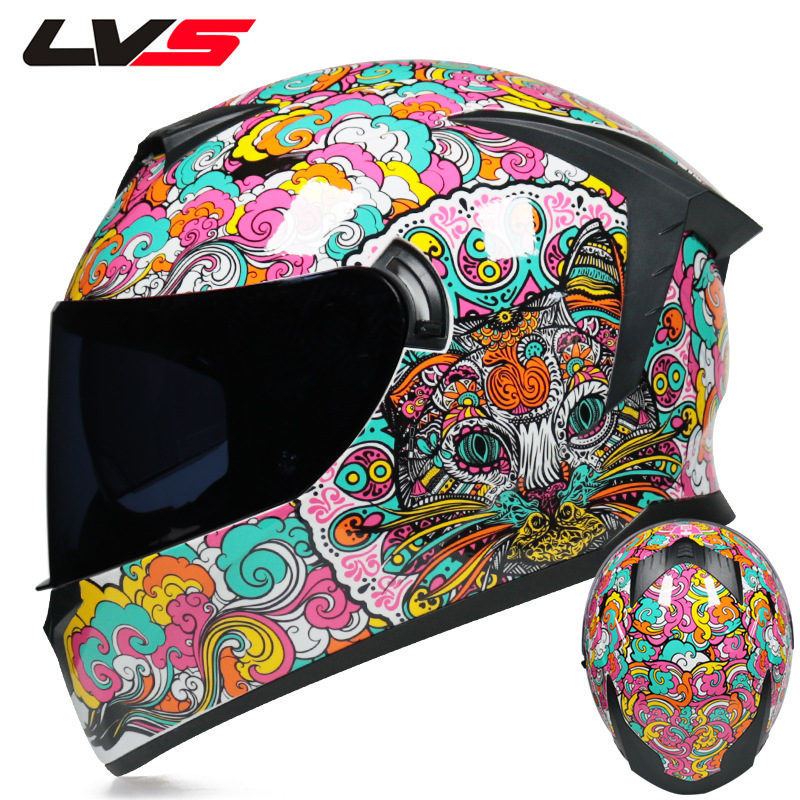 Casco de Motocicleta LVS Integ - Full Face Motorcycle Helmet With Bluetooth reseña y precio